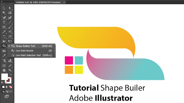 Cara Menggabungkan Objek Dengan Shape Builder Illustrator