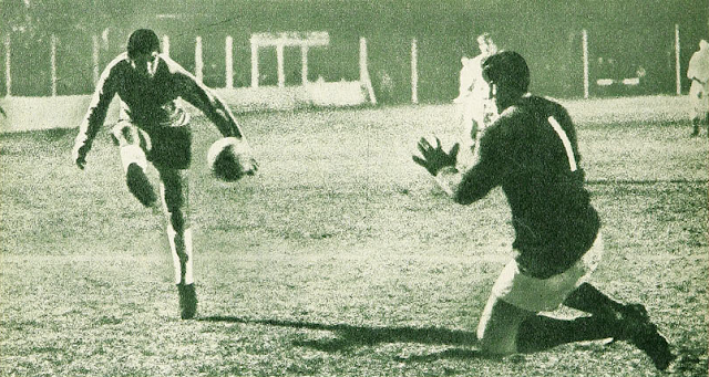 Argentina y Chile en partido amistoso, 11 de junio de 1969