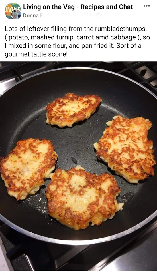 readers photo of Scottish Rumbledethumps turned into fritters