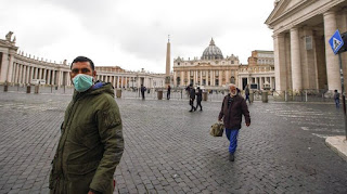  Vatican City Closes All Catholic Churches in Rome for Corona Virus Dam