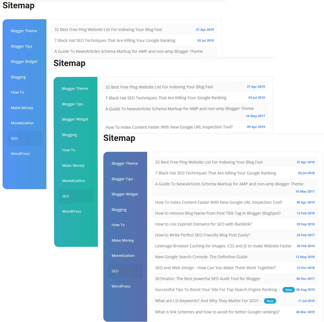 How to create a sitemap on Blogger