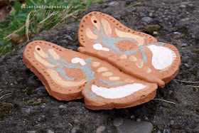 Керамические бабочки Мугур Молочный обжиг Блог Вся палитра впечатлений Ceramics Palette of impression blog