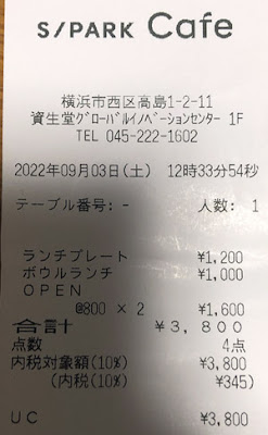 S/PARK Cafe 2022/9/3 飲食