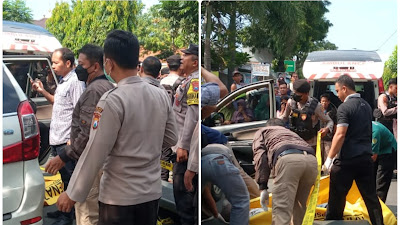 Ada Mayat Dalam Mobil Parkir di Depan Pasar Dolopo Madiun