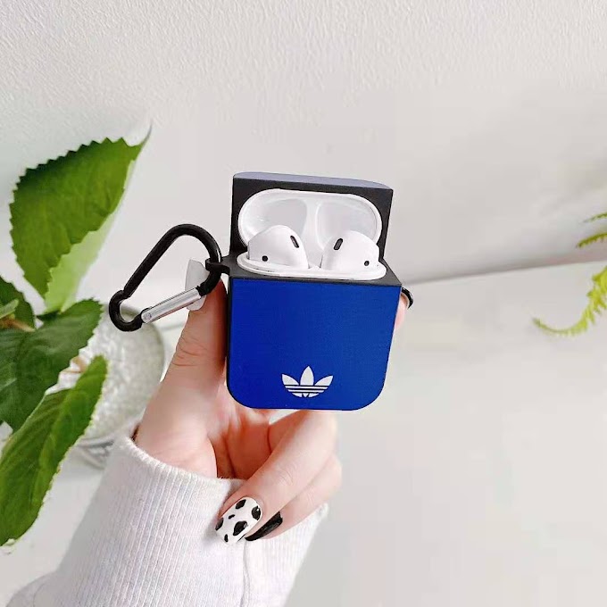 Vỏ Bảo Vệ Hộp Sạc Tai Nghe Airpods Pro / 1 / 2 Hình Logo Adidas Shamrock