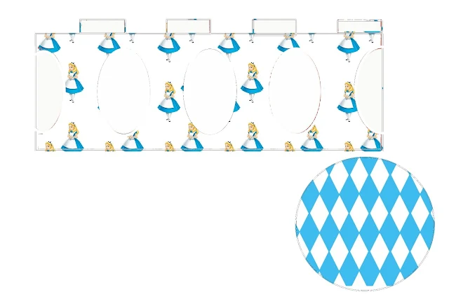 Alice in Light Blue: Free Printable Cupcake Stand.