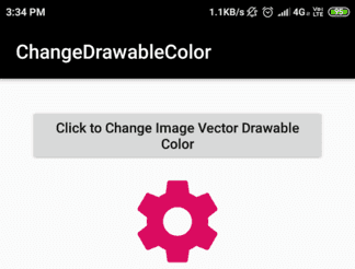 Android Change Image Vector Drawable Color programmatically