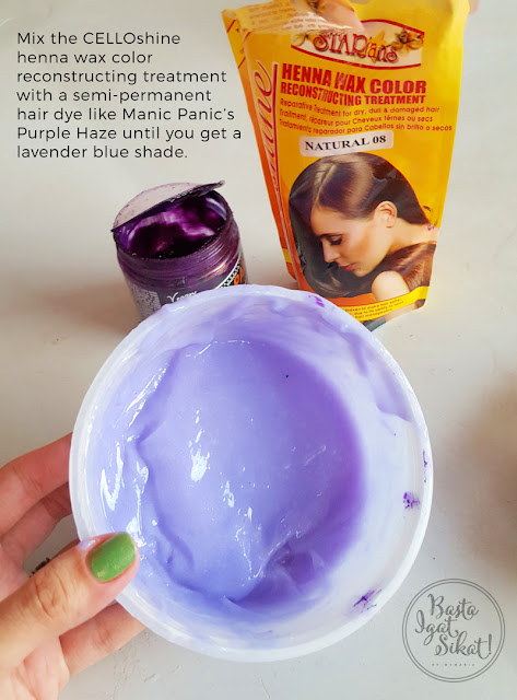 Home made purple hair toner shampoo DIY