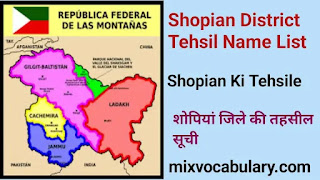 Shopian subdivision list