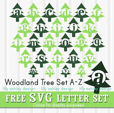 free woodland svg set