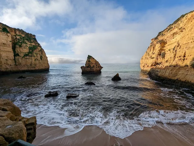 Small beach at the Tivoli Carvoeiro in the Algarve