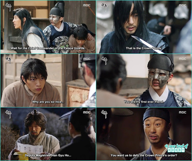  chung woon and crown prince fight gon and his assassin - Ruler: Master of the Mask: Episode 5 & 6 korean drama