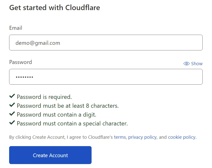 Creating a Cloudflare Account - How to setup Cloudflare CDN with Blogger
