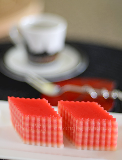 Kuih Lapis / Steamed Rice Flour Layers - Lisa's Lemony Kitchen