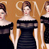 [JS SIMS 3] Nylon Lace Slim Short Sleeve Dress