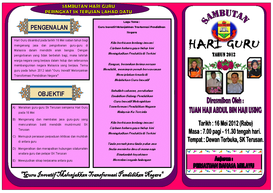 Contoh Buku Program Anugerah Kecemerlangan - Toko FD 