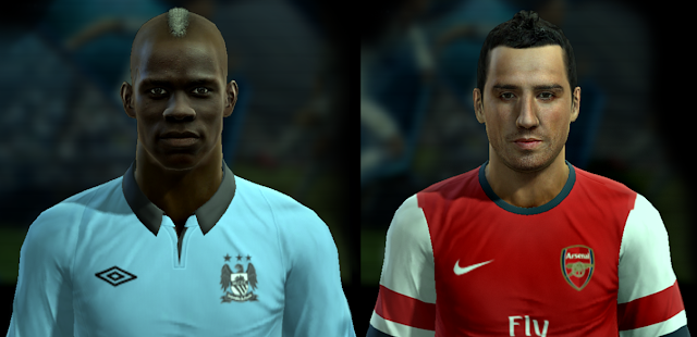 Mario Balotelli e Santi Cazorla Faces - PES 2013