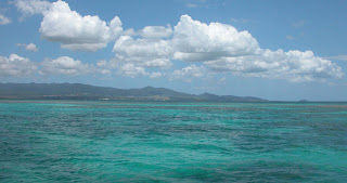 Eaux turquoise autour de l'ilet Caret