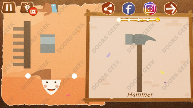Chigiri: Paper Puzzle Apprentice Level 3 (Hammer) Solution, Walkthrough, Cheats