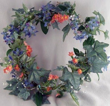 Many Irish brides then and now prefer wildflower wreaths to adorn their