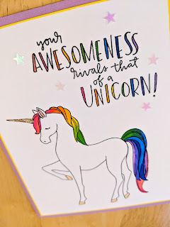 fresh crafts blog | Concord & 9th "unicorn awesomeness" stamp set