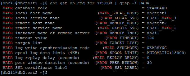 HADR Parameters