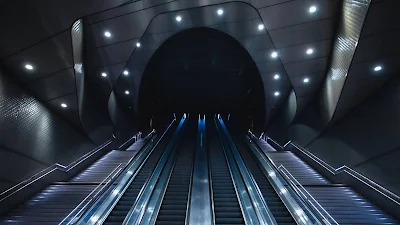 HD Wallpaper Metro, Station, Elevator, Tunnel