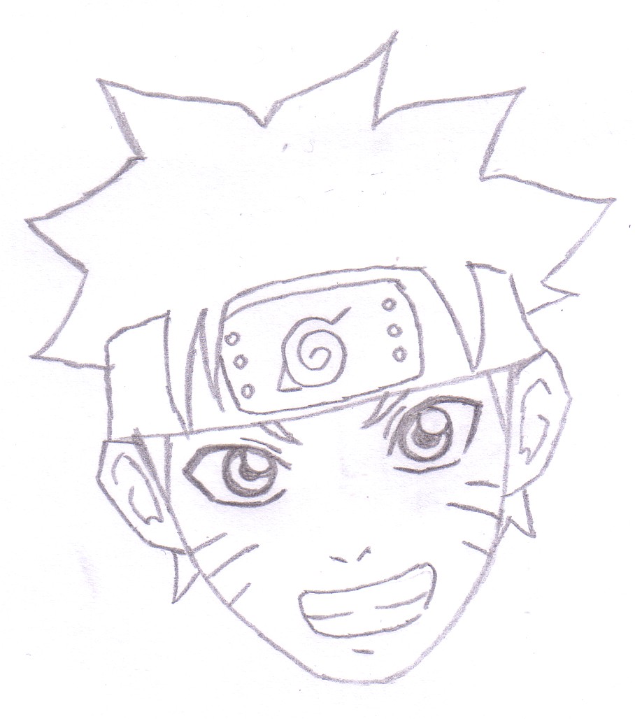 Cara Menggambar Naruto Dari Pensil 