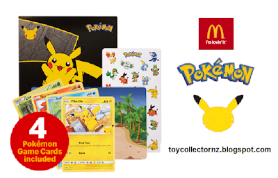 McDonalds Pokemon Happy Meal Toys 2021 25 Years Australia and New Zealand Sticker Fun 1 Pack