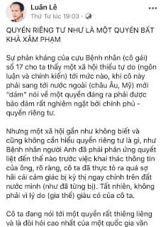 KHI LUẬT SƯ LÊ VĂN LUÂN ĐƯỢC XƠI "TÂM HỒN BỰ" CỦA BỆNH NHÂN SỐ 17