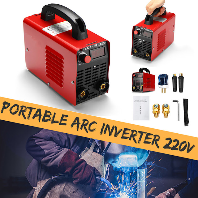 ZX7-200 220V Handheld Mini MMA Electric Welding Tool Digital 10-200A Inverter ARC Welding Machine 