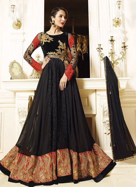 New Designer of Readymade Net Anarkali Churidar Suit