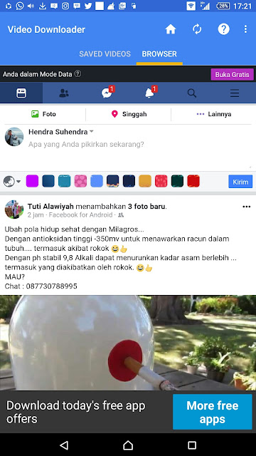 Carar Mudah Download Video Dari Facebook di Android - Blog Mas Hendra