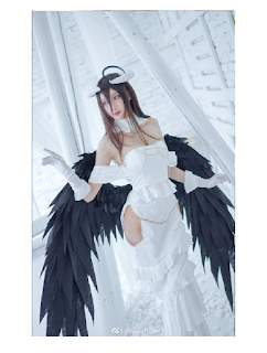 Albedo Cosplay Personagem de Overlord