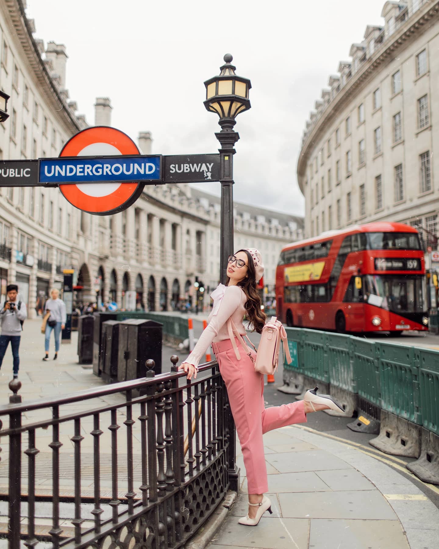hello Miss Jordan Brown ecosusi Piccadilly Circus fashion photoshoot