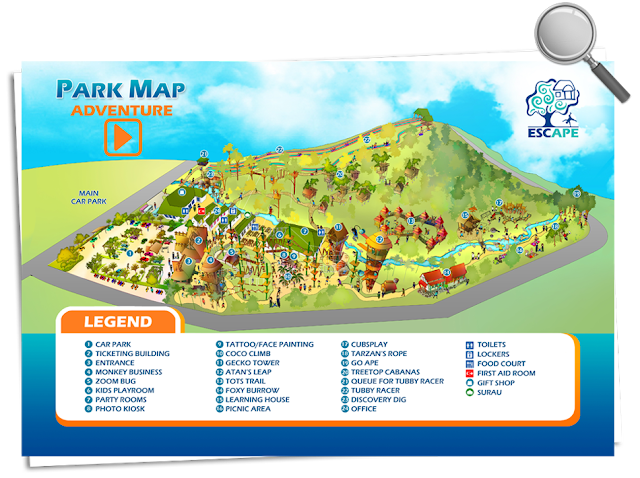 Map for Escape Theme Park Penang