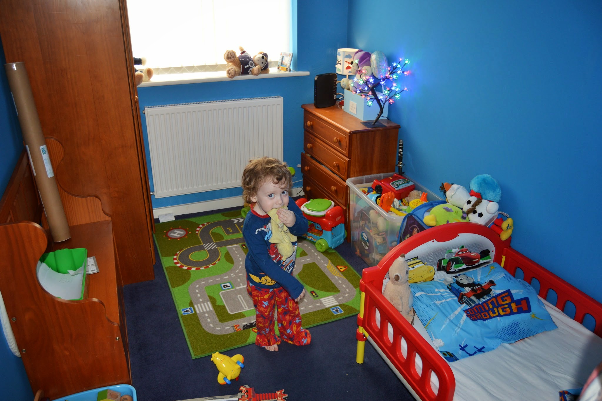 toddler in his bedroom