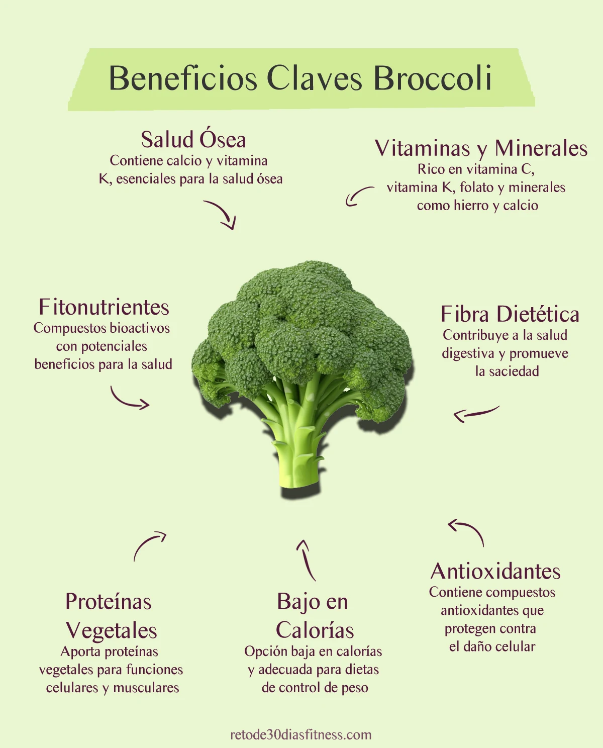 Infografía: Beneficios del brócoli