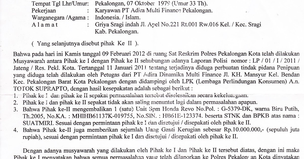 Contoh Surat Permohonan Banding Perkara Perdata - Surat W