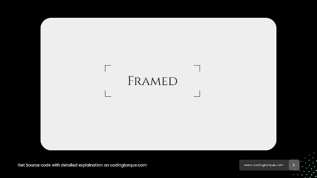 Framed Border Animations