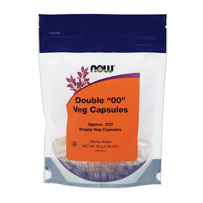 Now Foods Veg-Capsules Double "00" Empty Capsules, 250-Count