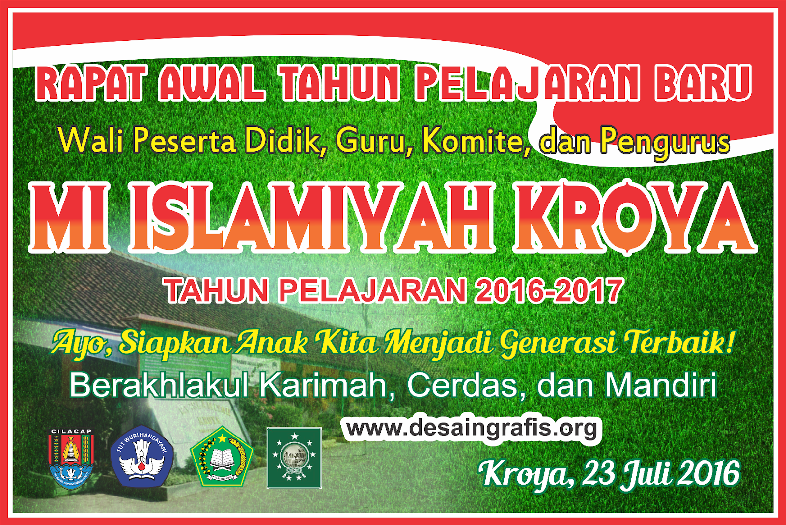 Desain Banner Pertemuan Wali Murid Tahun 2019/2020 cdr  Kumpulan