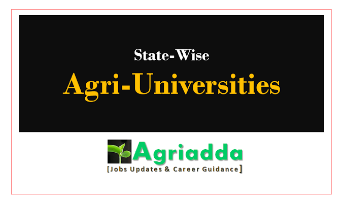 Updated State-WIse list of Agricultural University-2019