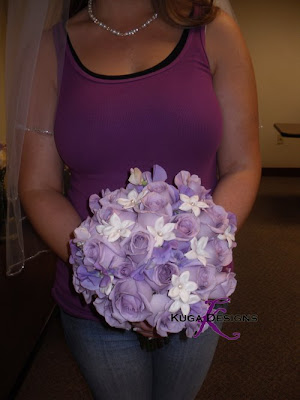 to shout out my Lavender Bride She looked blissfully happy and calm on