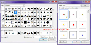 Tampilan Menu Simbol And Picture Di Menu Bullets Di Microsoft Word 2007