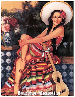 vintage fille mexicaine