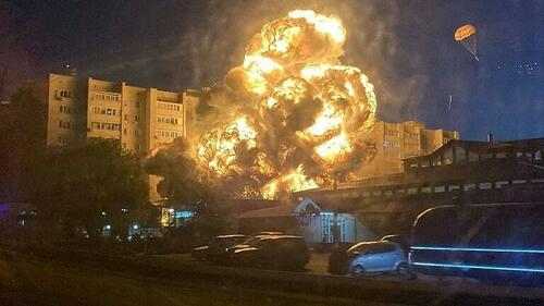 Military Jet Slams Into Residential Building In Russia, Igniting Huge Blaze