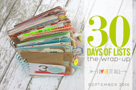 #30lists #30daysoflists #lists #journal