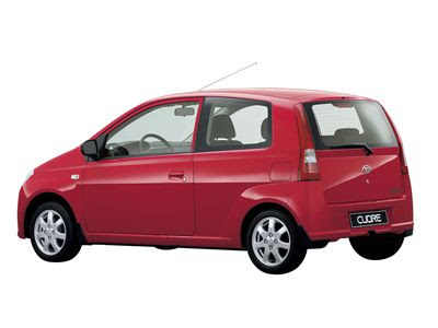 red Daihatsu Cuore 