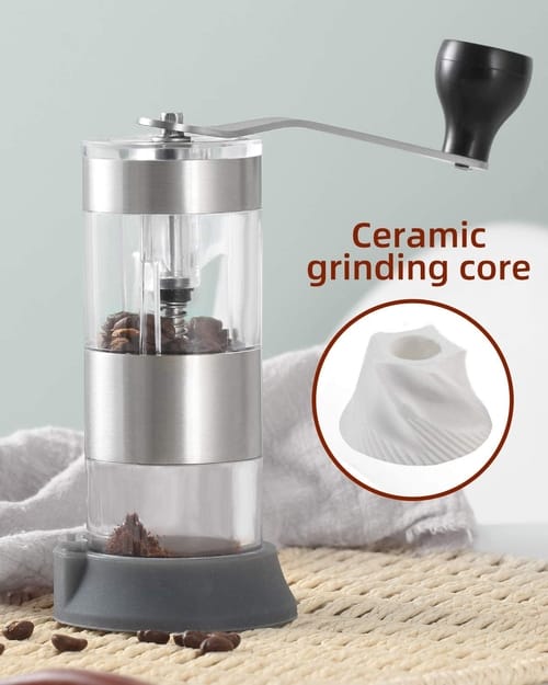 VEHHE Manual Portable Hand Coffee Grinder